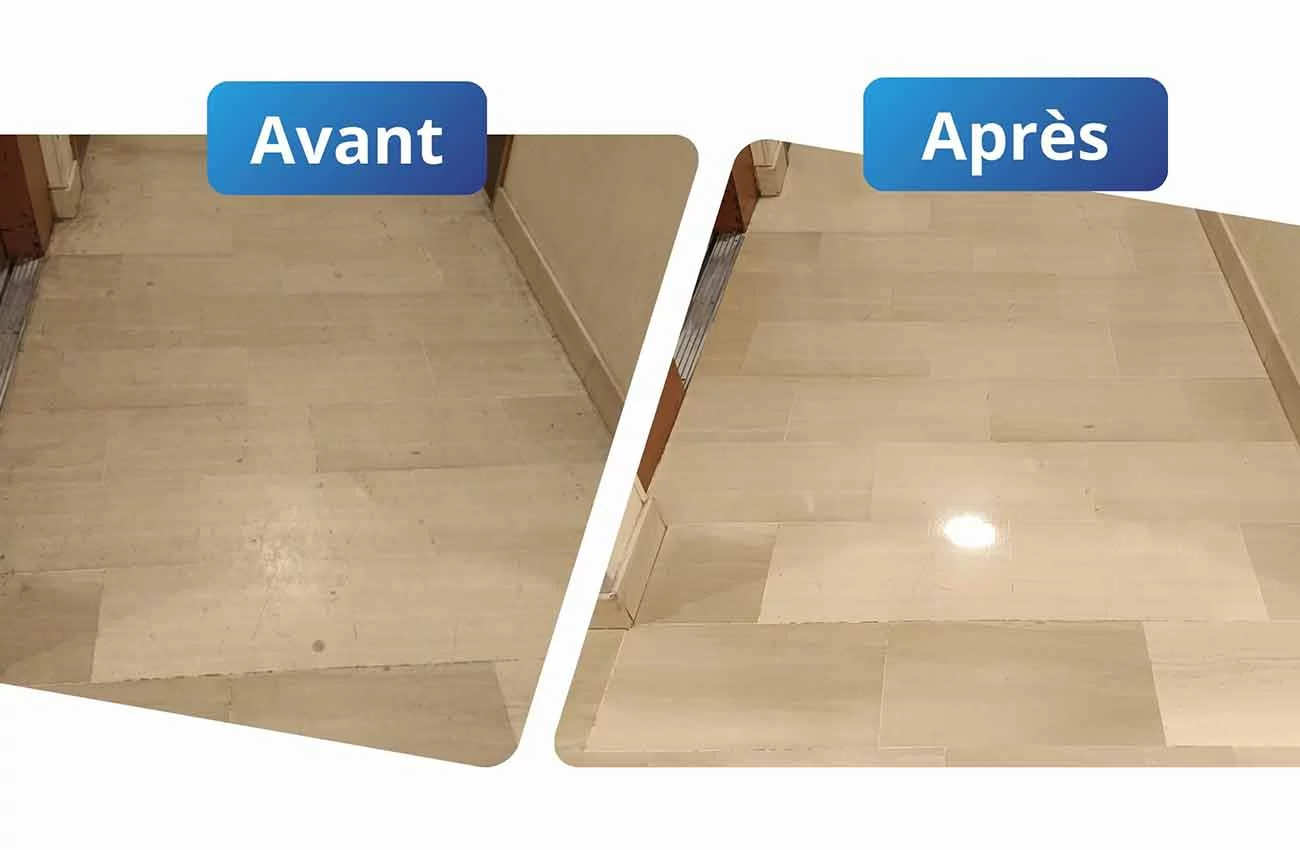 Cristallisation des sols d'immeuble